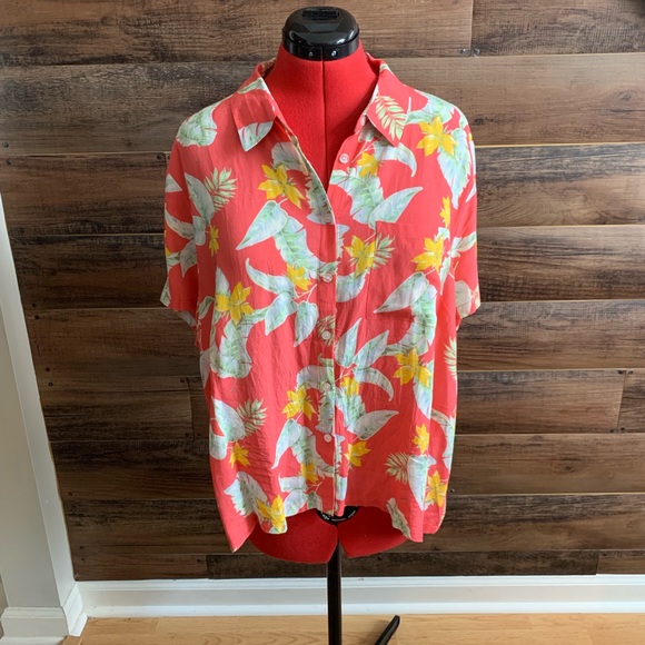 Coral Hawaiian Shirt - Picture 2 of 3
